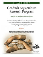 Geoduck final report 2013