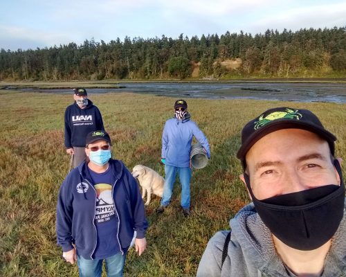 The Washington Harbor Team in September 2020. Photo credit: Crab Team