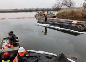 Casey Pond Dredge Sinking