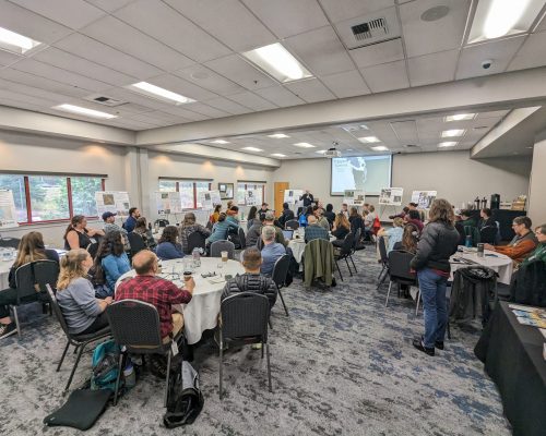 The Trappers' Summit in December 2023 brought together partners from all over the state. Photo credit: Crab Team