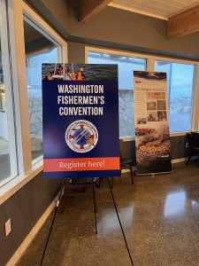 Sign for the WA Fishermen's Convention