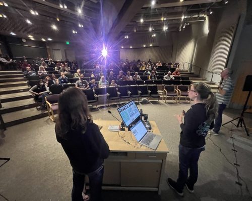 Members of Crab Team HQ presenting on the history of the program at Crabstock: A 10 Year Celebration Event! Photo credit: Jeff Adams