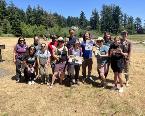 A group of trained Molt Searchers from The Salmon Center Molt Search Training. Photo credit: Jeff Adams