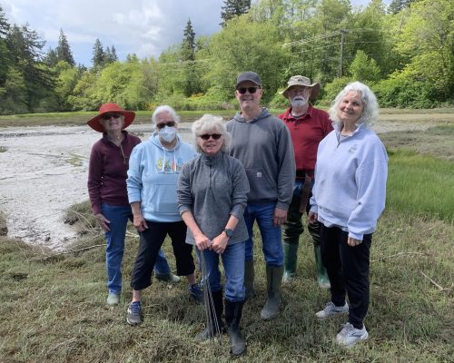 All smiles from the Crab Team crew at Harper Park in Port Orchard.