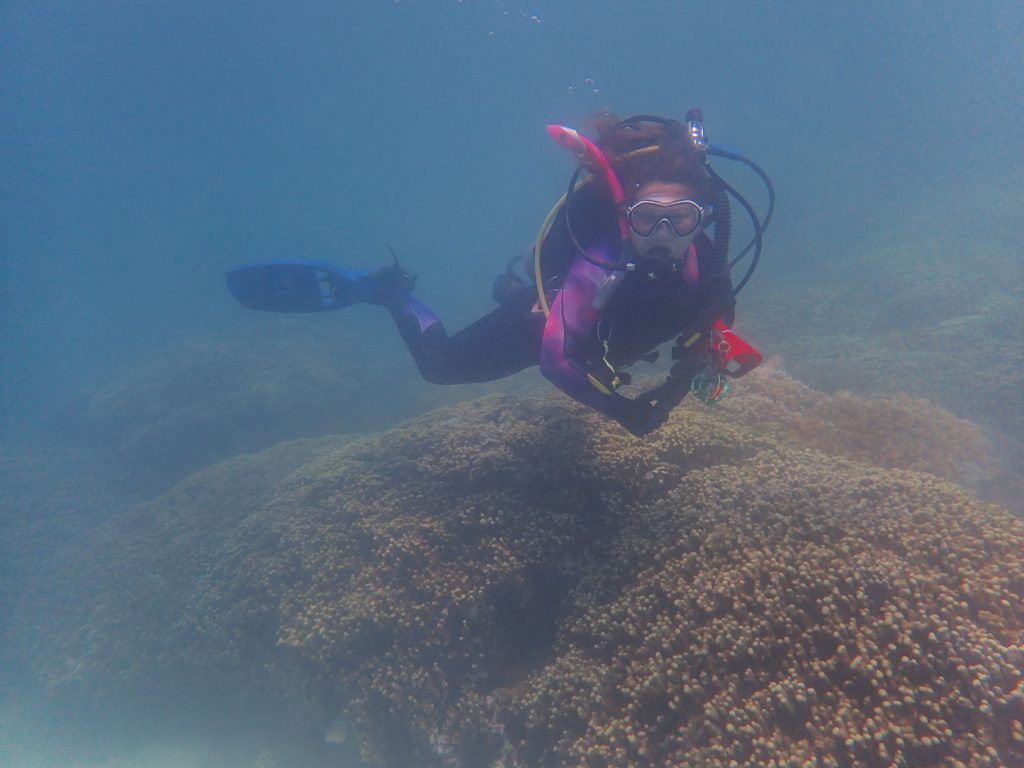 Person scuba diving